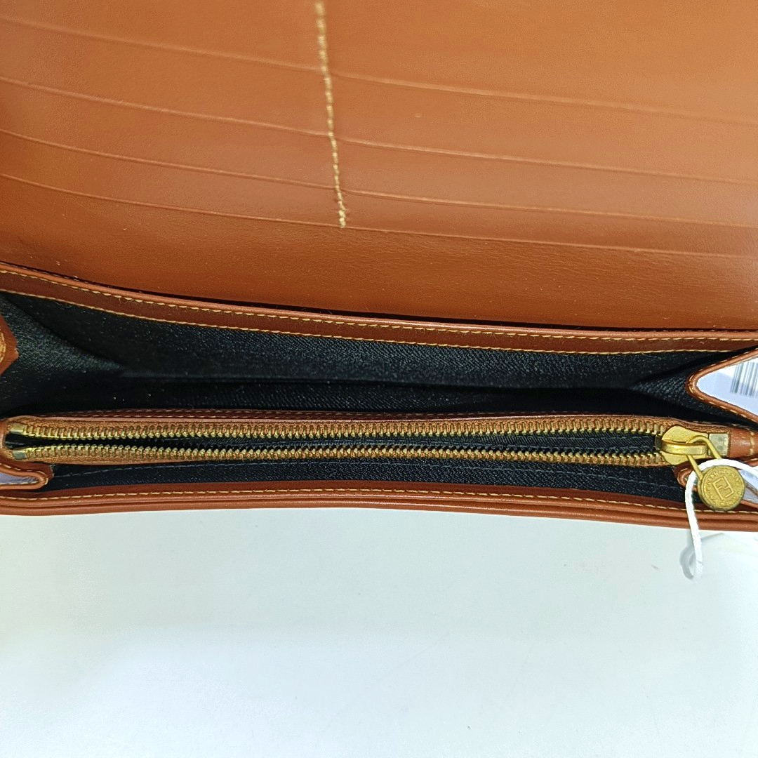 FENDI 拼色涂层帆布双F钱包 Golden hardware-(SKU)-945549641