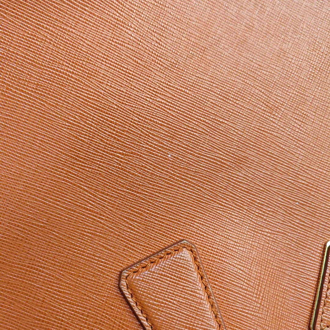 PRADA Galleria Orange Cowhide Logo Killer Bag Tote Bag Single Shoulder Bag Golden hardware-(SKU)-957733910