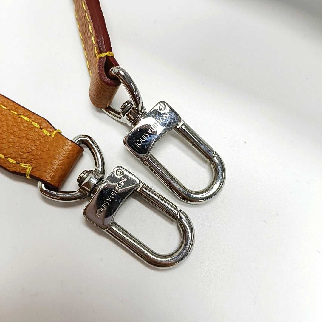 LOUIS VUITTON BUCI Caramel EPI Leather Water Ripple Crossbody Shoulder Bag Silver Hardware Removable Strap-(SKU)-970951459