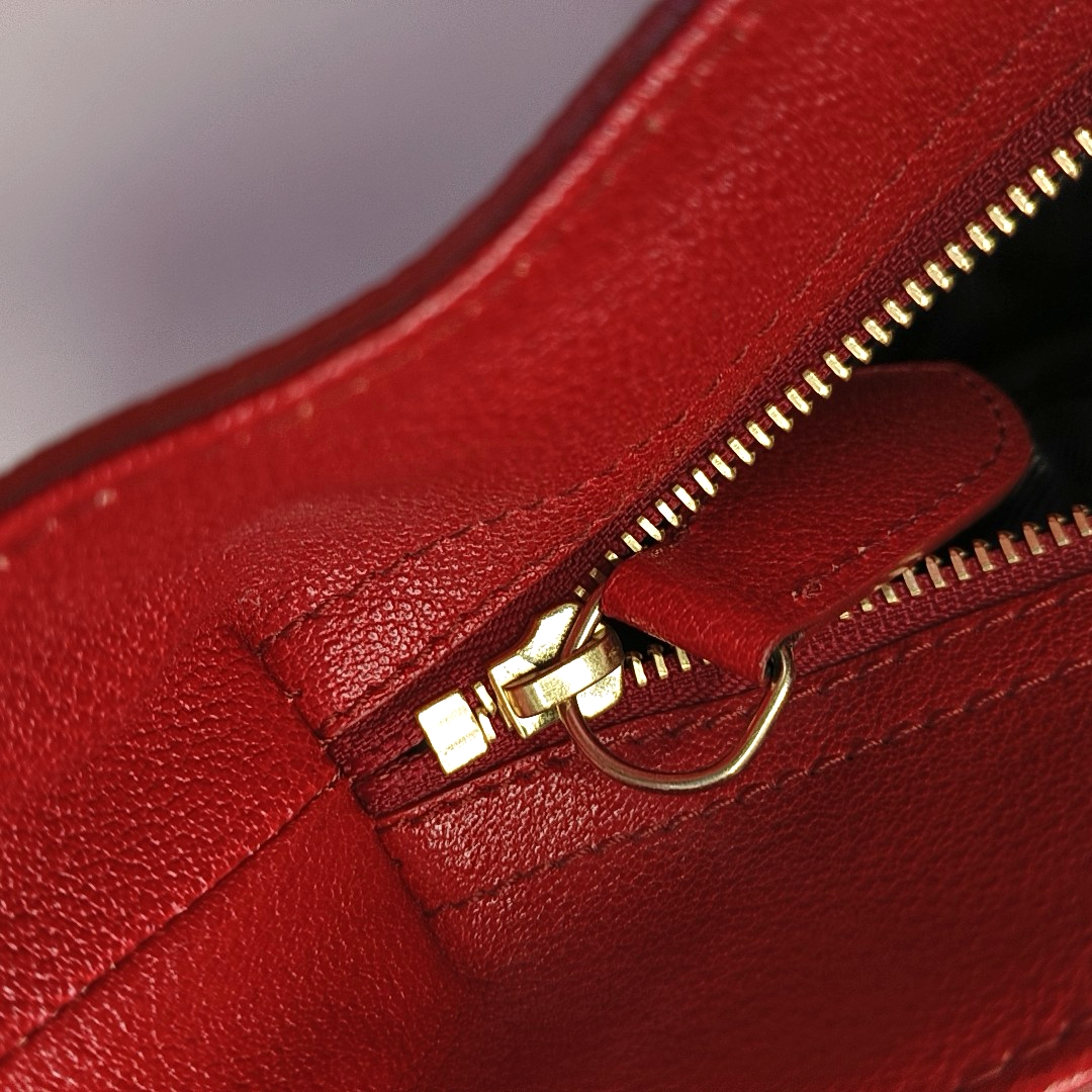 BURBERRY Bartow Medium size Red Cowhide Handbag Shoulder Bag Golden hardware-(SKU)-956884358