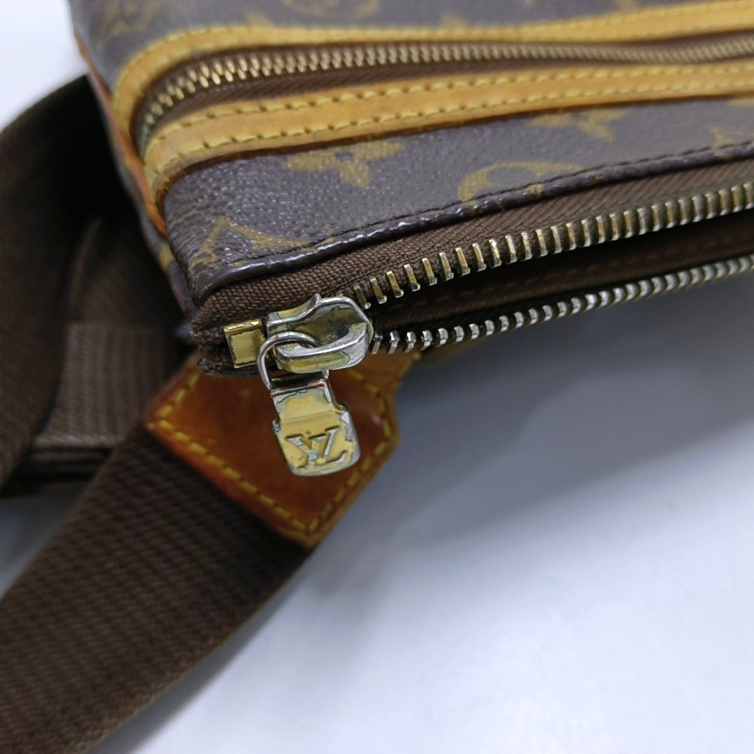 LOUIS VUITTON BOSPHORE Brown Coated Canvas Monogram Single Shoulder Bag Crossbody Golden hardware-(SKU)-950950997