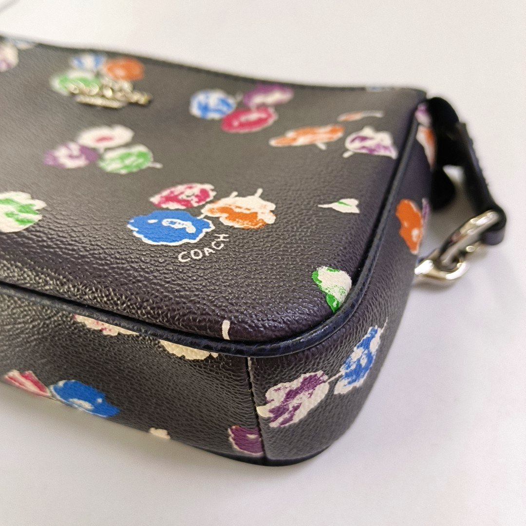 COACH NOLITA Black Coated Canvas Printed Tote Bag Silver Hardware-(SKU)-951332684