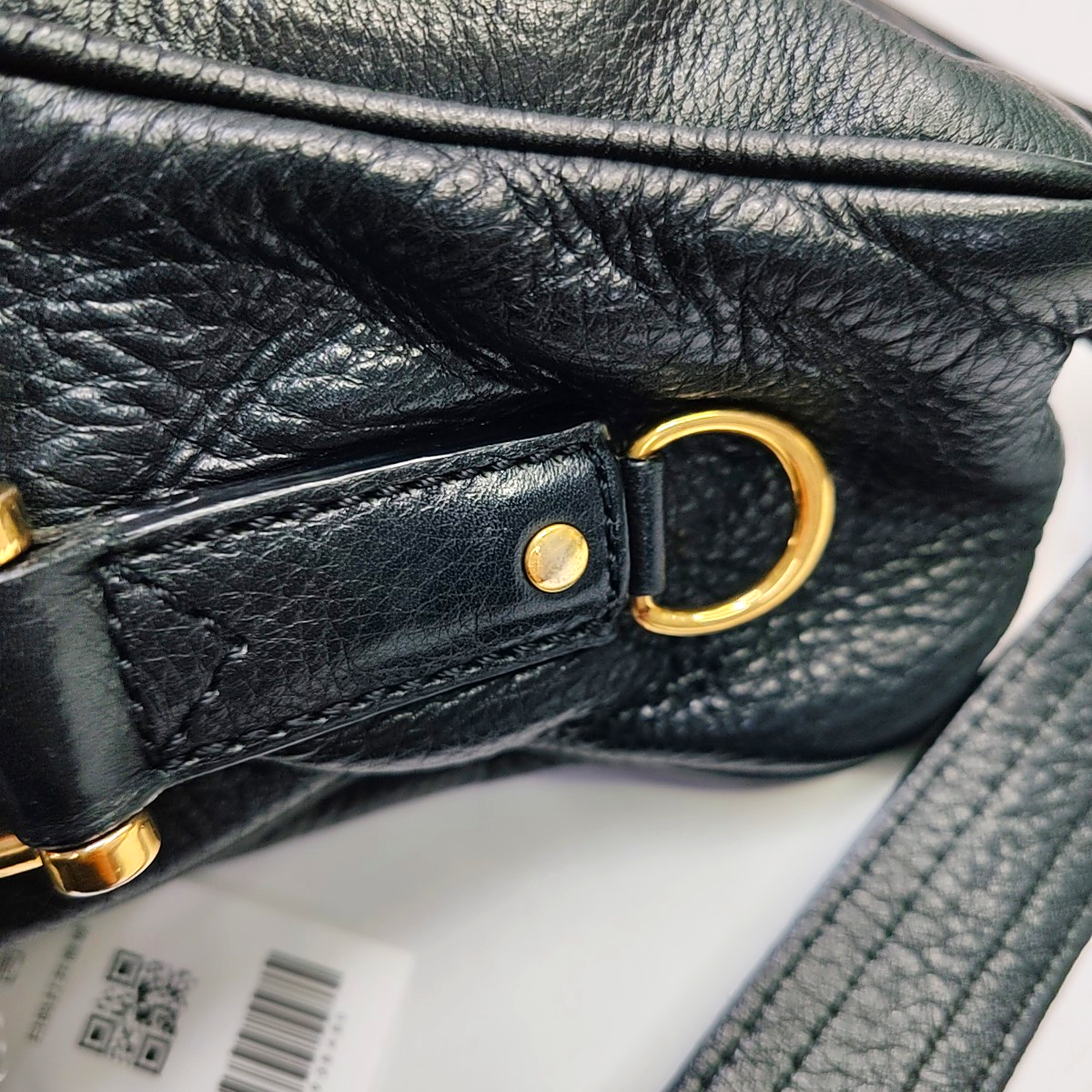BURBERRY Black Leather Single Shoulder Bag Golden hardware-(SKU)-945938480