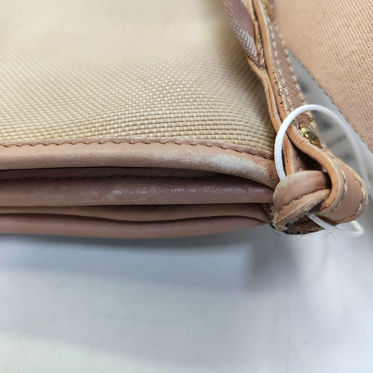 FENDI 米色帆布双F提花斜挎包Handheld包Shoulder Bag Golden hardware-(SKU)-945606964