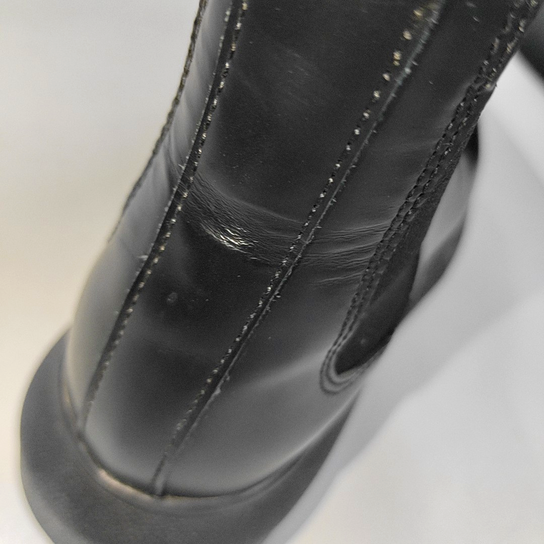 Alexander McQUEEN 35code Autumn and Winter Black Leather Women's Ankle Boots-(SKU)-14048570