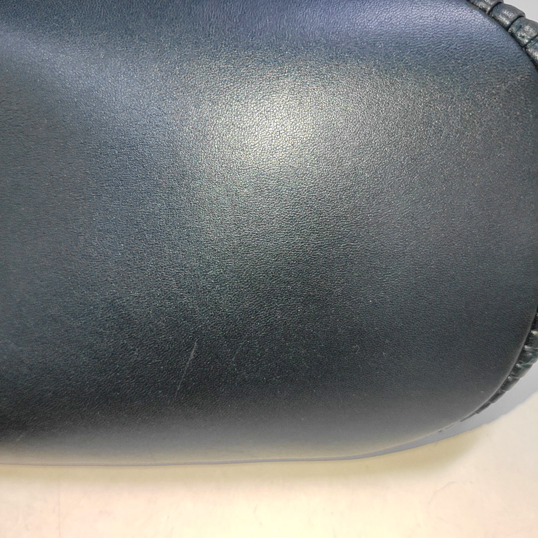 CHANEL DRAWSTRING Deep Blue Lamb Leather Quilted Shoulder Bag with Removable Strap-(SKU)-939912188