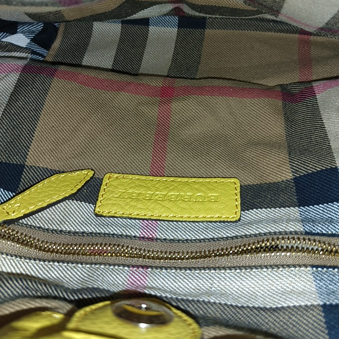 BURBERRY Northfield Yellow Leather Shoulder Bag Tote Golden hardware Removable shoulder strap-(SKU)-14373312