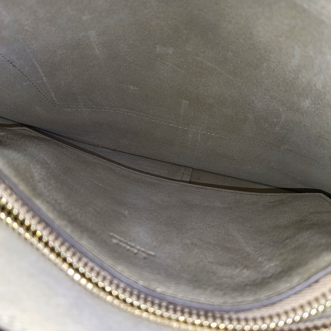 Chloé Faye Medium size Khaki Calf Leather Crossbody Shoulder Bag Golden hardware Removable shoulder strap-(SKU)-952757311