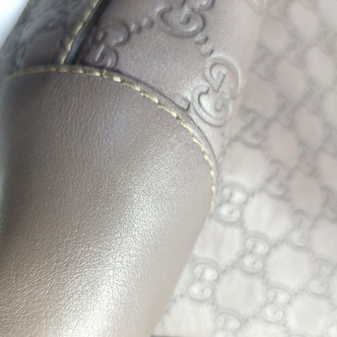GUCCI Mayfair Purple leather old flower embossed handbag Golden hardware-(SKU)-953543271