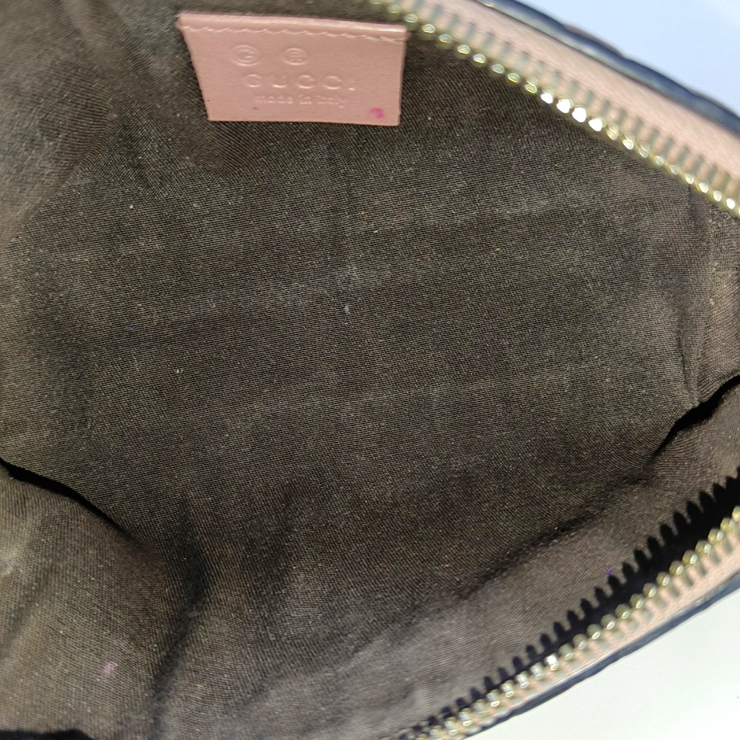 GUCCI Microguccissima Nude Pink Cowhide Monogram Embossed Wallet Golden hardware-(SKU)-956456828