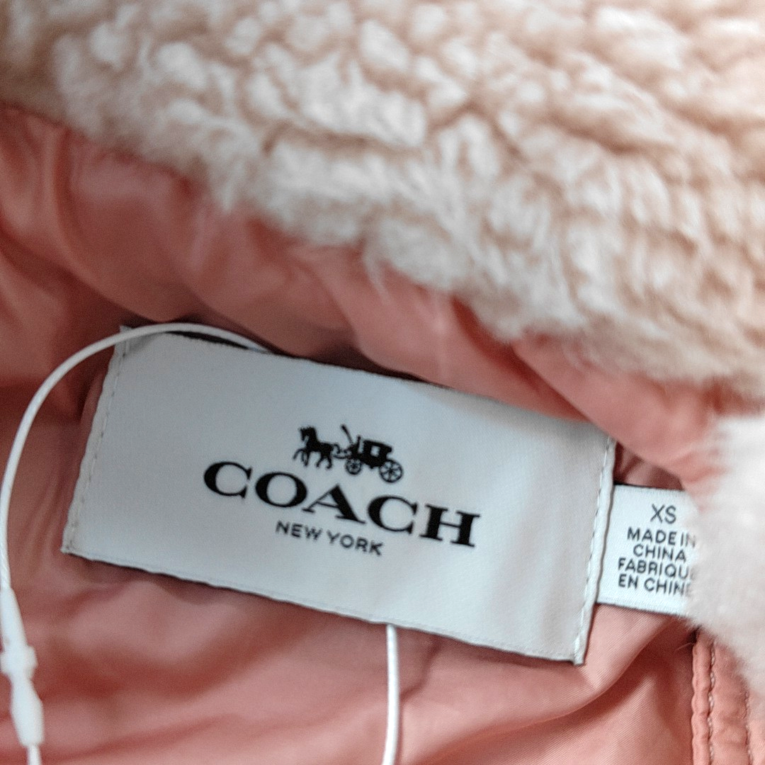 COACH XScode 春秋粉色涤纶/聚酯纤维女士Long袖短款其他外套-(SKU)-942169237