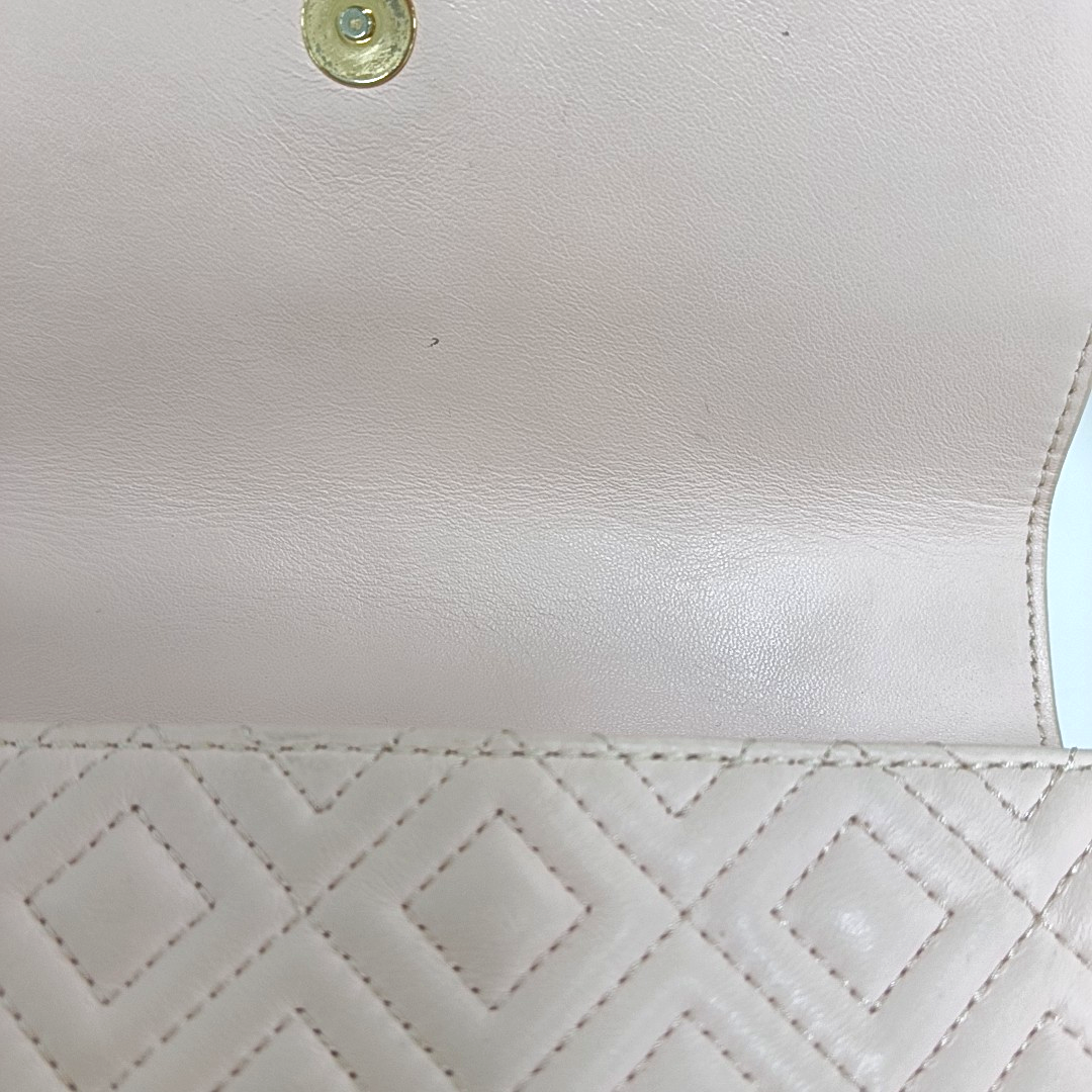 TORY BURCH Fleming Small size Pink Sheepskin Quilted Crossbody Bag Single Shoulder Bag Golden hardware-(SKU)-942795679