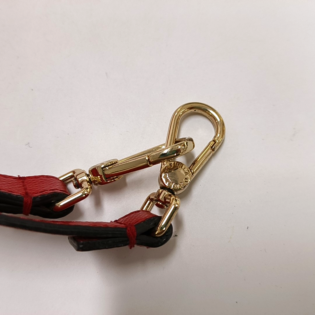FURLA Tote bag Red Leather Crossbody Bag Handbag Single Shoulder Bag Golden hardware Removable shoulder strap-(SKU)-940601007