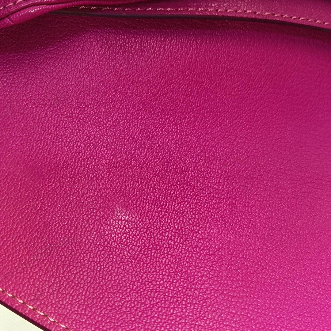 GIVENCHY Fuchsia Leather Clutch Golden hardware-(SKU)-942770885
