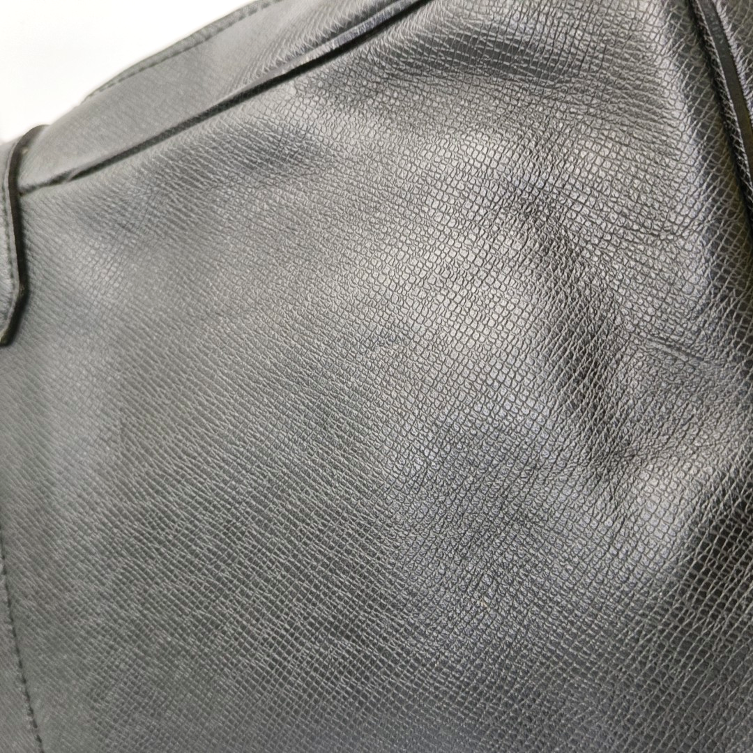 LOUIS VUITTON Black Cowhide Single Shoulder Bag Crossbody Bag Silver Hardware-(SKU)-939481514