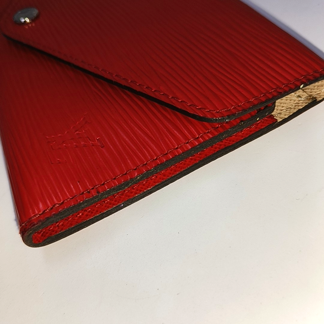 LOUIS VUITTON JOSÉPHINE 红色EPI牛皮水波纹钱包 Silver Hardware-(SKU)-942554334