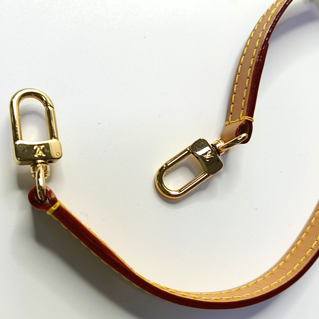LOUIS VUITTON NOÉ Nano White Coated Canvas Monogram Shoulder Bag with Gold Hardware and 2 Detachable Straps-(SKU)-962961860