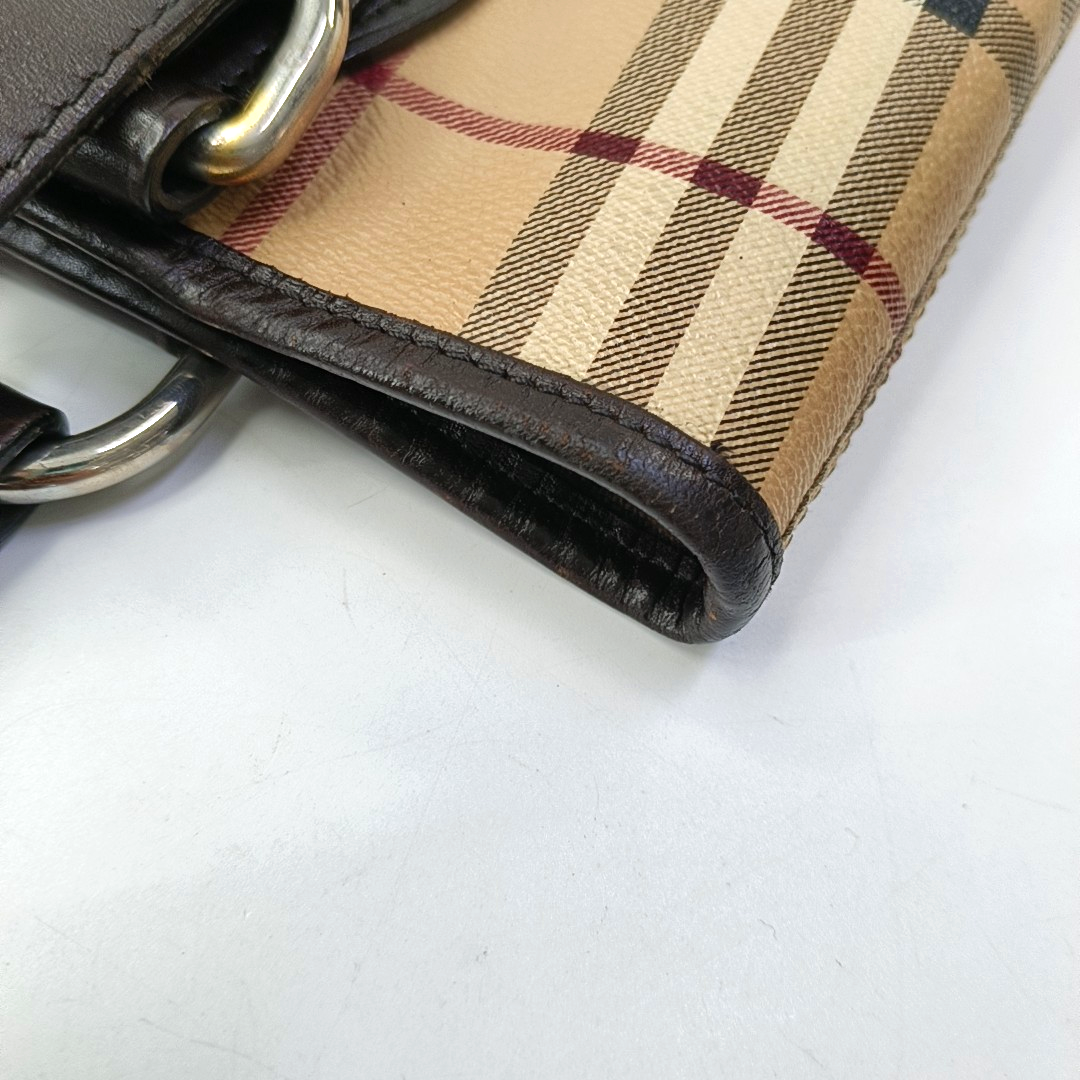BURBERRY Tote bag Brown Coated Canvas Tote Bag Golden hardware-(SKU)-959310440