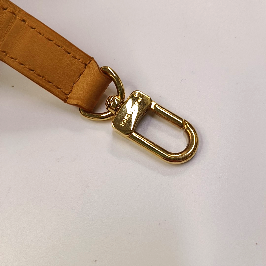 LOUIS VUITTON SAUMUR Small Yellow EPI Leather Water Ripple Gemini Crossbody Bag Shoulder Bag Tote Bag Adjustable Strap Golden Hardware 2 Removable Shoulder Straps-(SKU)-964402844