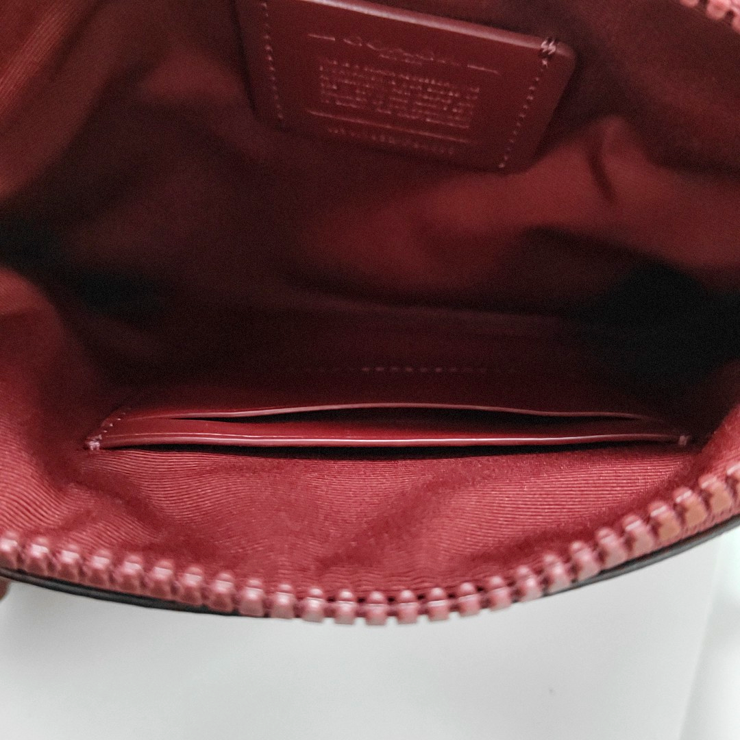 COACH ACADEMY Red Coated Canvas Carriage Tote Bag Clutch Golden hardware-(SKU)-14078006