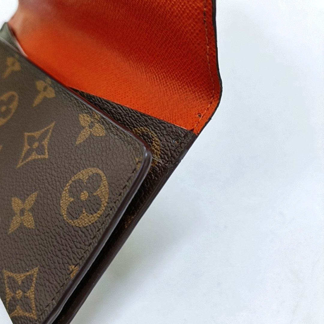 LOUIS VUITTON JOSÉPHINE Brown coated canvas vintage wallet Golden hardware-(SKU)-951962594