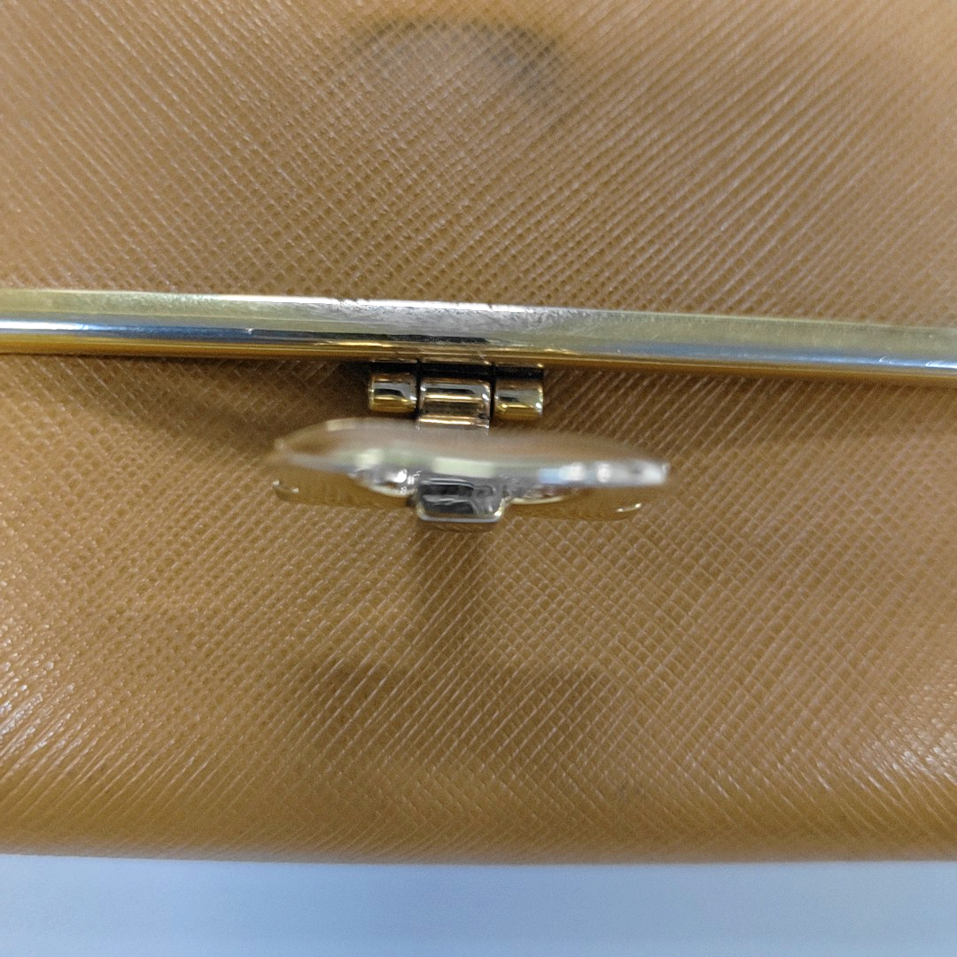 FERRAGAMO Gancio Brown Leather Embossed Wallet Golden hardware-(SKU)-13699492