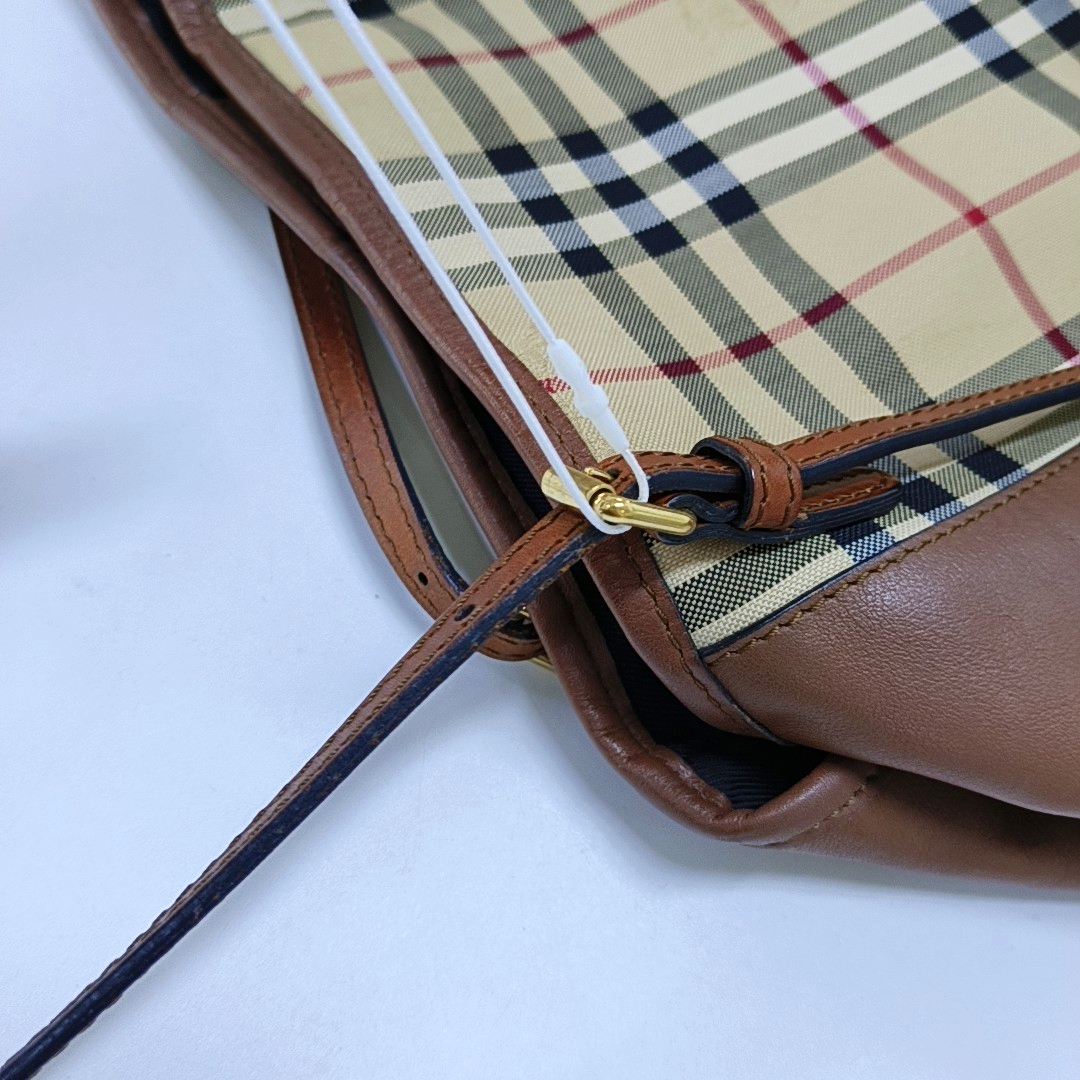 BURBERRY Canterbury Khaki Canvas Battle Horse Pattern Single Shoulder Bag Handbag Golden hardware shoulder straps-(SKU)-960791527
