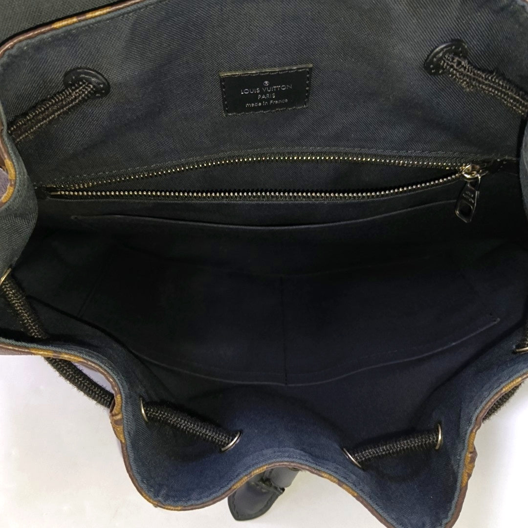 LOUIS VUITTON CHRISTOPHER Small Brown Coated Canvas Monogram Backpack with Silver Hardware-(SKU)-969646194