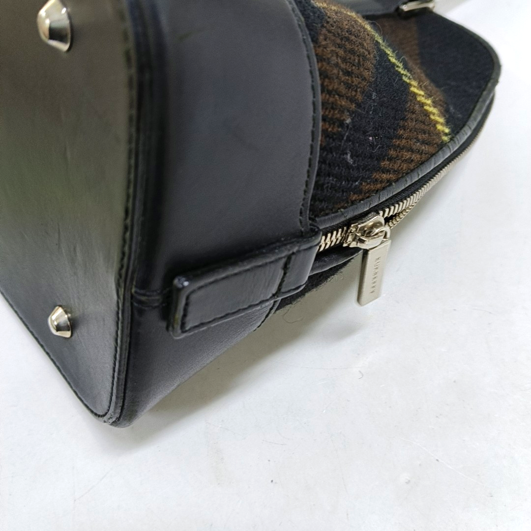 BURBERRY Tote bag Black fabric handbag Silver Hardware-(SKU)-952336388