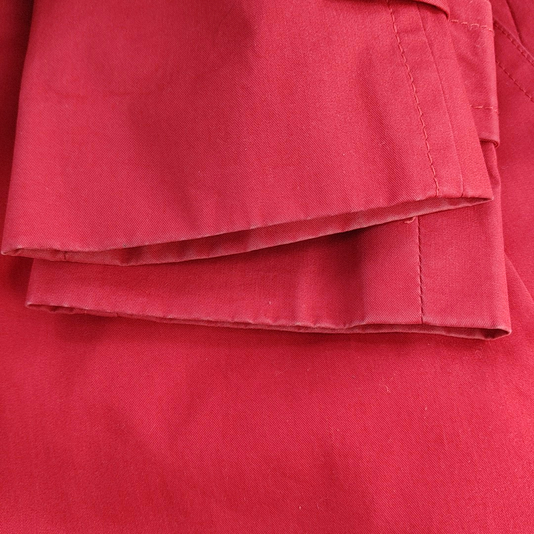 COACH Scode Autumn Winter Red Cotton Women's Mid-Length Trench Coat-(SKU)-944559504