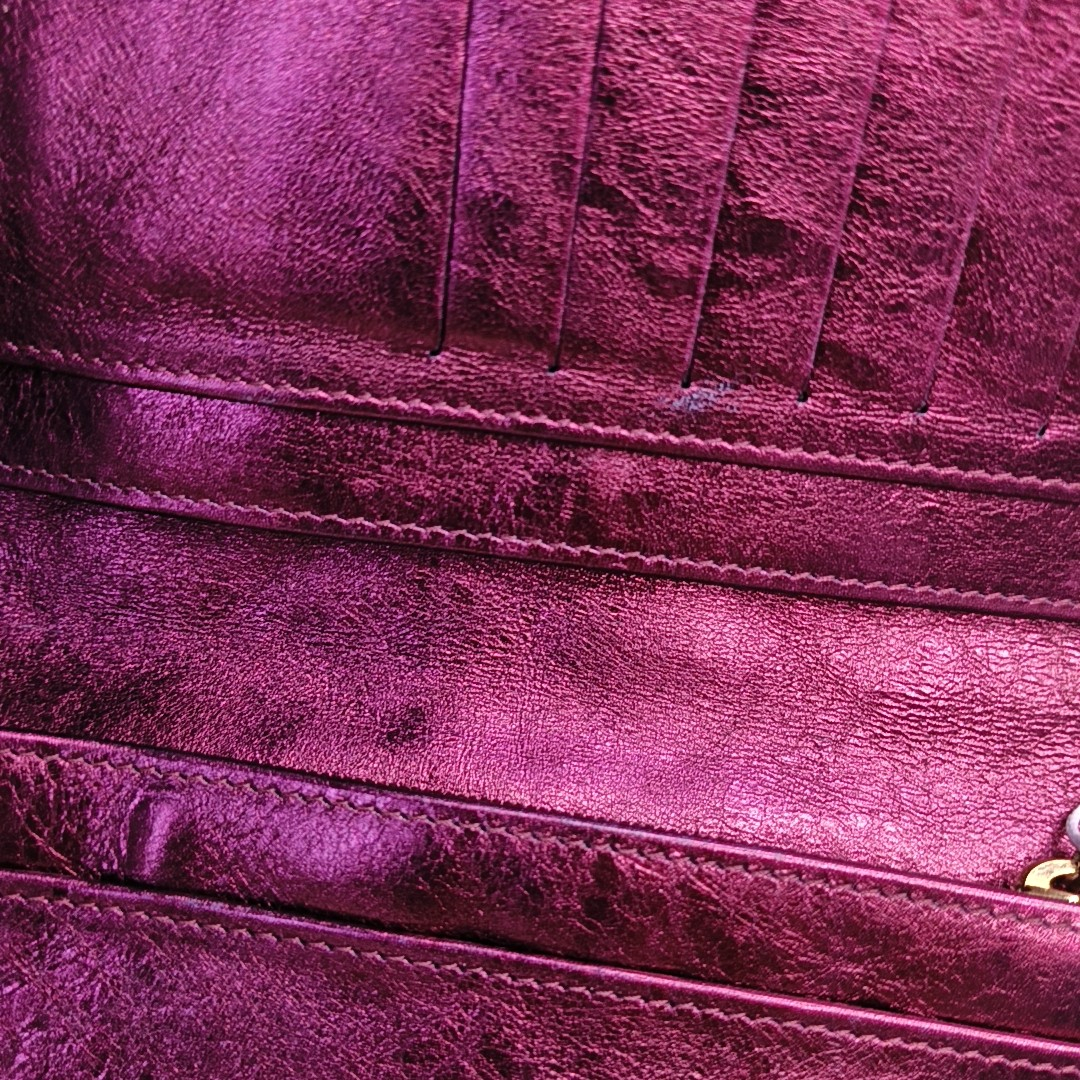 CHANEL 2.55 Plum Red Cowhide Diamond Quilted Wallet Golden hardware 12nan-(SKU)-958596895