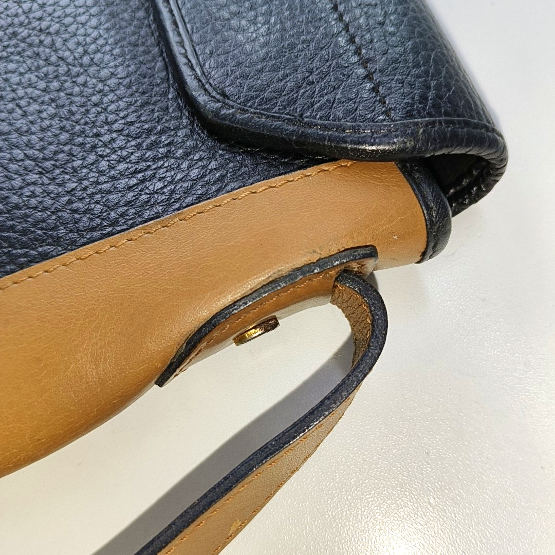 DIOR Color block cowhide shoulder bag crossbody bag Golden hardware-(SKU)-14276668