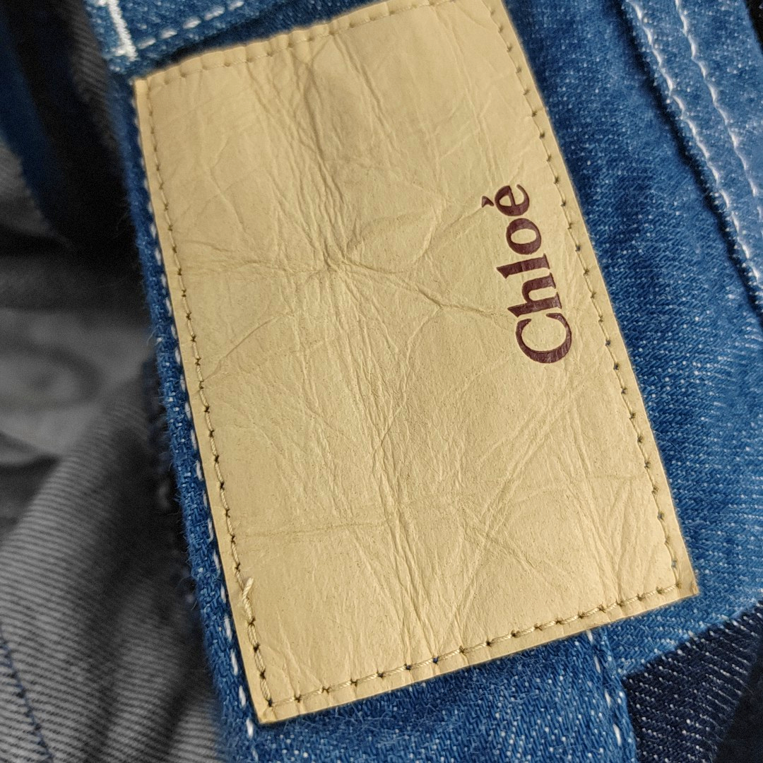Chloé Mcode Blue Cotton Ladies Denim Jeans-(SKU)-939587431