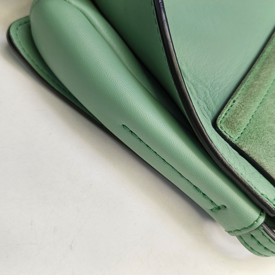 Chloé Faye Small size Green Cowhide Ring Shoulder Bag Golden hardware-(SKU)-953561461