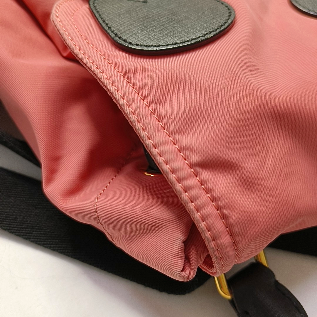 BURBERRY The Rucksack Medium size Pink Nylon Backpack Golden hardware-(SKU)-955860054