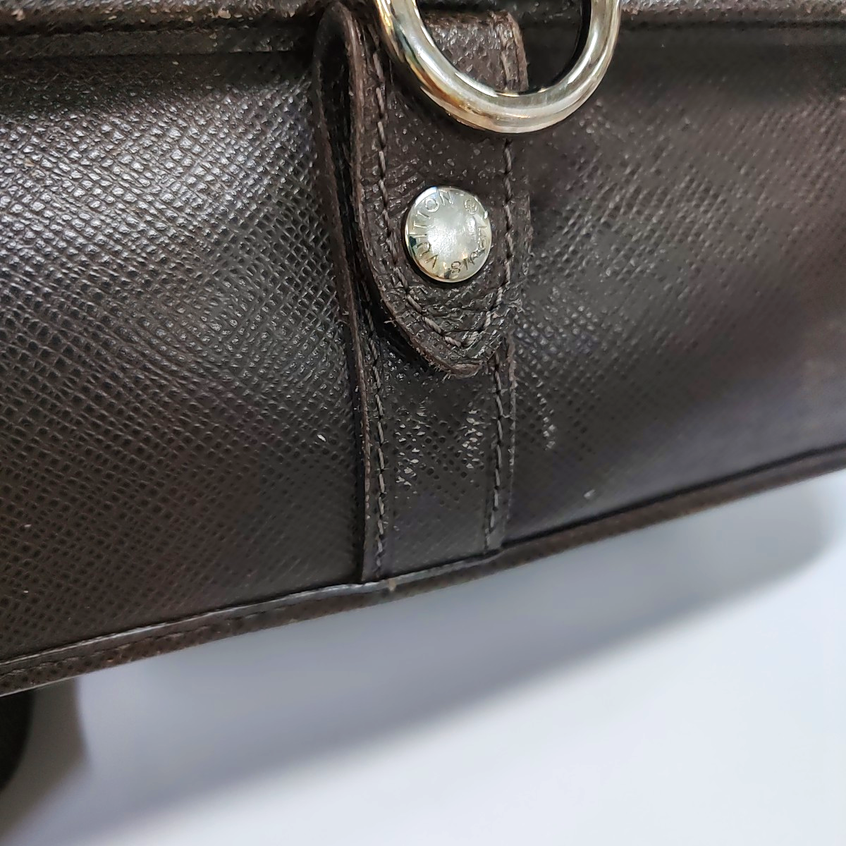LOUIS VUITTON ANDREI Dark brown cowhide postman bag crossbody bag, shoulder bag Silver Hardware-(SKU)-930085105