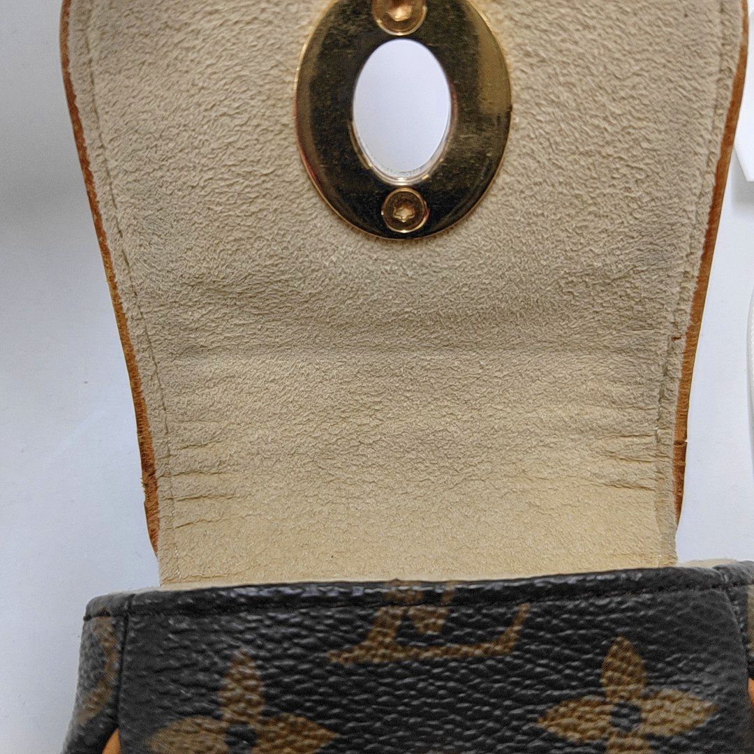 LOUIS VUITTON TULUM Brown Coated Canvas Monogrammed Change Purse Golden hardware-(SKU)-947601683