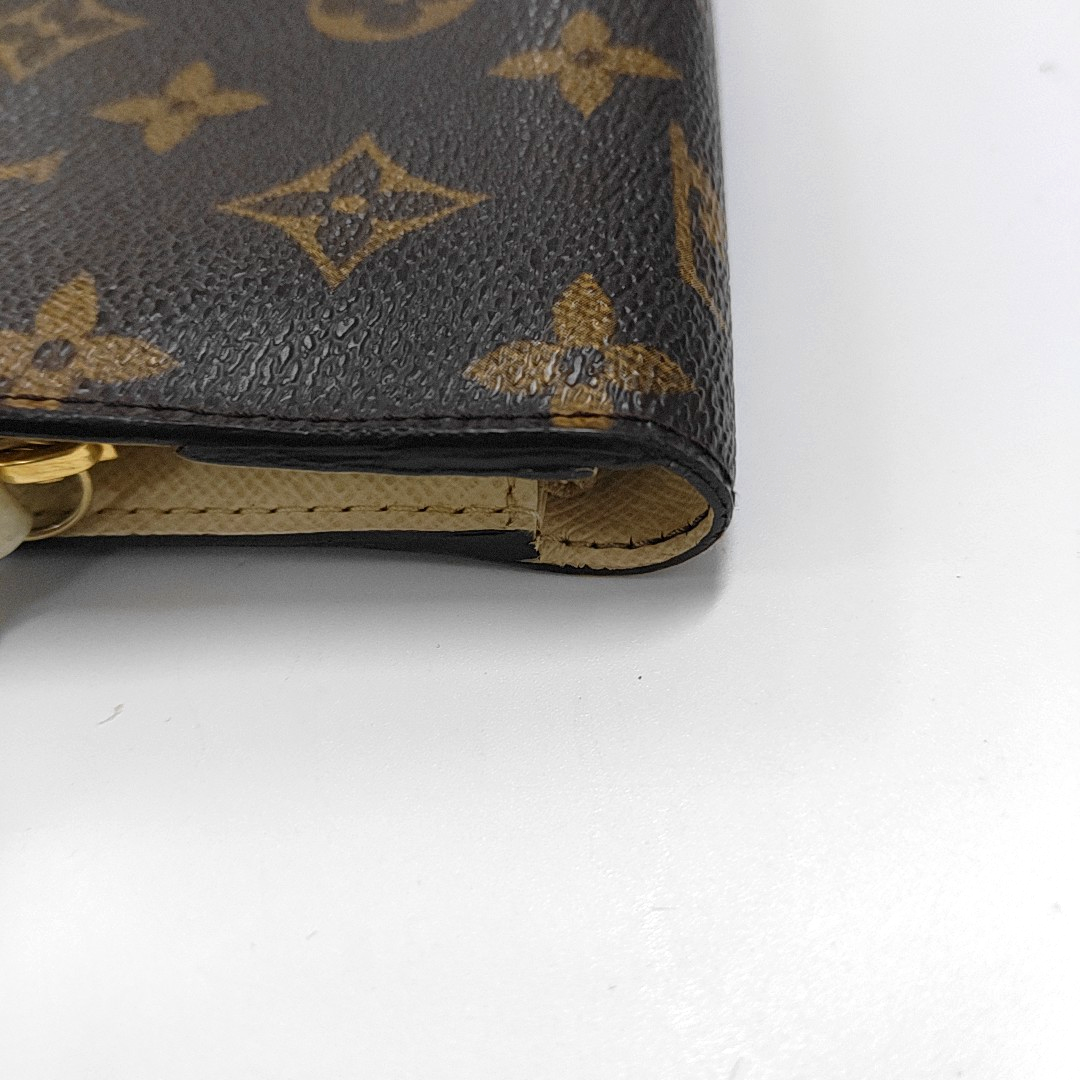 LOUIS VUITTON INSOLITE Brown coated canvas vintage wallet Golden hardware-(SKU)-959102208