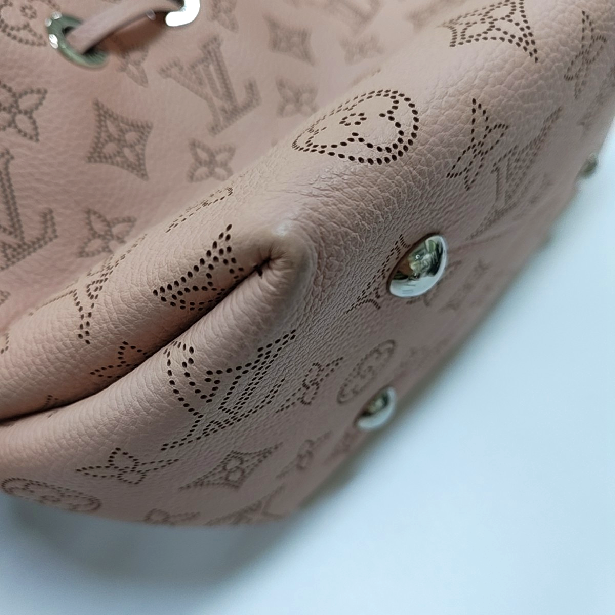 LOUIS VUITTON BELLA Pink Calfskin Monogram Woven Shoulder Bag Tote Crossbody Bag with Detachable Strap and Two Pouches-(SKU)-963123762