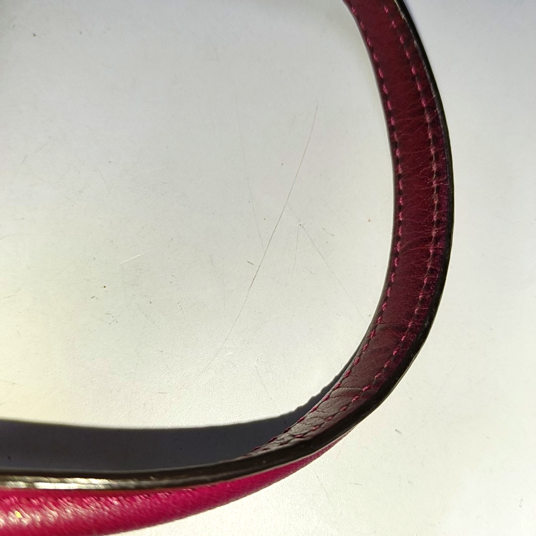 COACH MADISON Fuchsia Leather Single Shoulder Handbag Crossbody Golden hardware-(SKU)-941851369