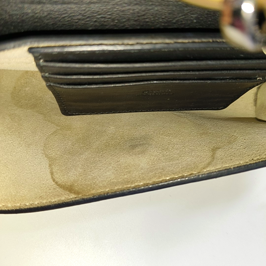 Chloé Faye Black Leather Single Shoulder Bag Golden Silver Hardware Removable shoulder strap-(SKU)-951803337