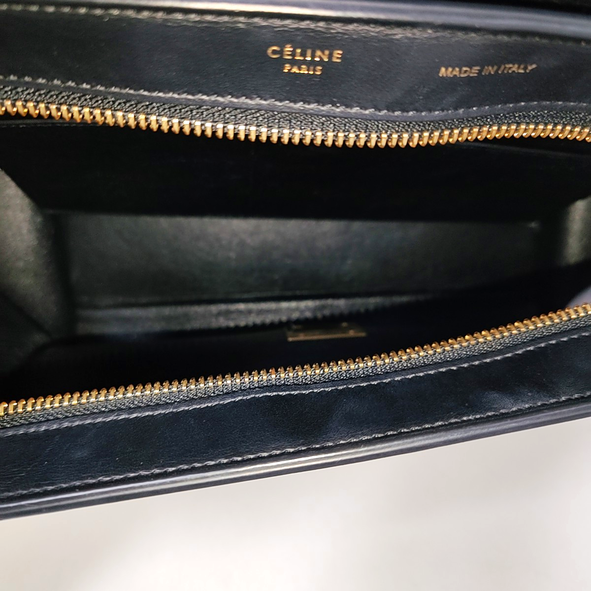 CELINE TRAPEZE Small size Multicolor Calf Leather Hammock Bag Crossbody Handbag Single Shoulder Bag Golden hardware Removable shoulder strap-(SKU)-945399708