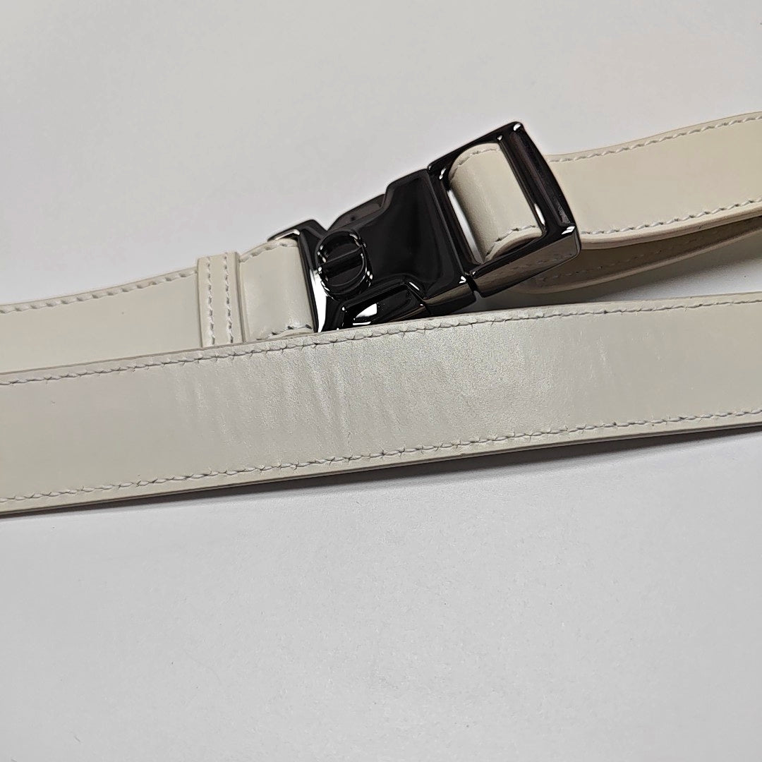 DIOR Diortravel Nomad White Lamb Calfskin Quilted Cannage Single Shoulder Bag Crossbody Bag Handbag Black Hardware Removable Shoulder Strap-(SKU)-970843893