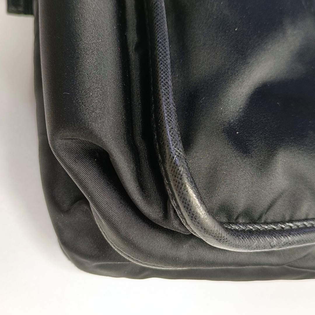 PRADA Black Nylon Single Shoulder Bag Crossbody Bag Silver Hardware-(SKU)-954414851