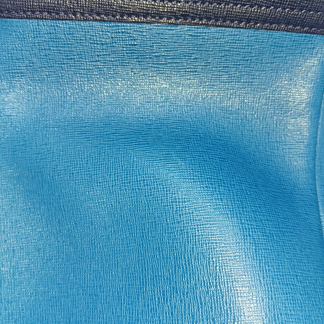 COACH Tote bag Blue Leather Shoulder Bag Handbag Silver Hardware-(SKU)-930395155