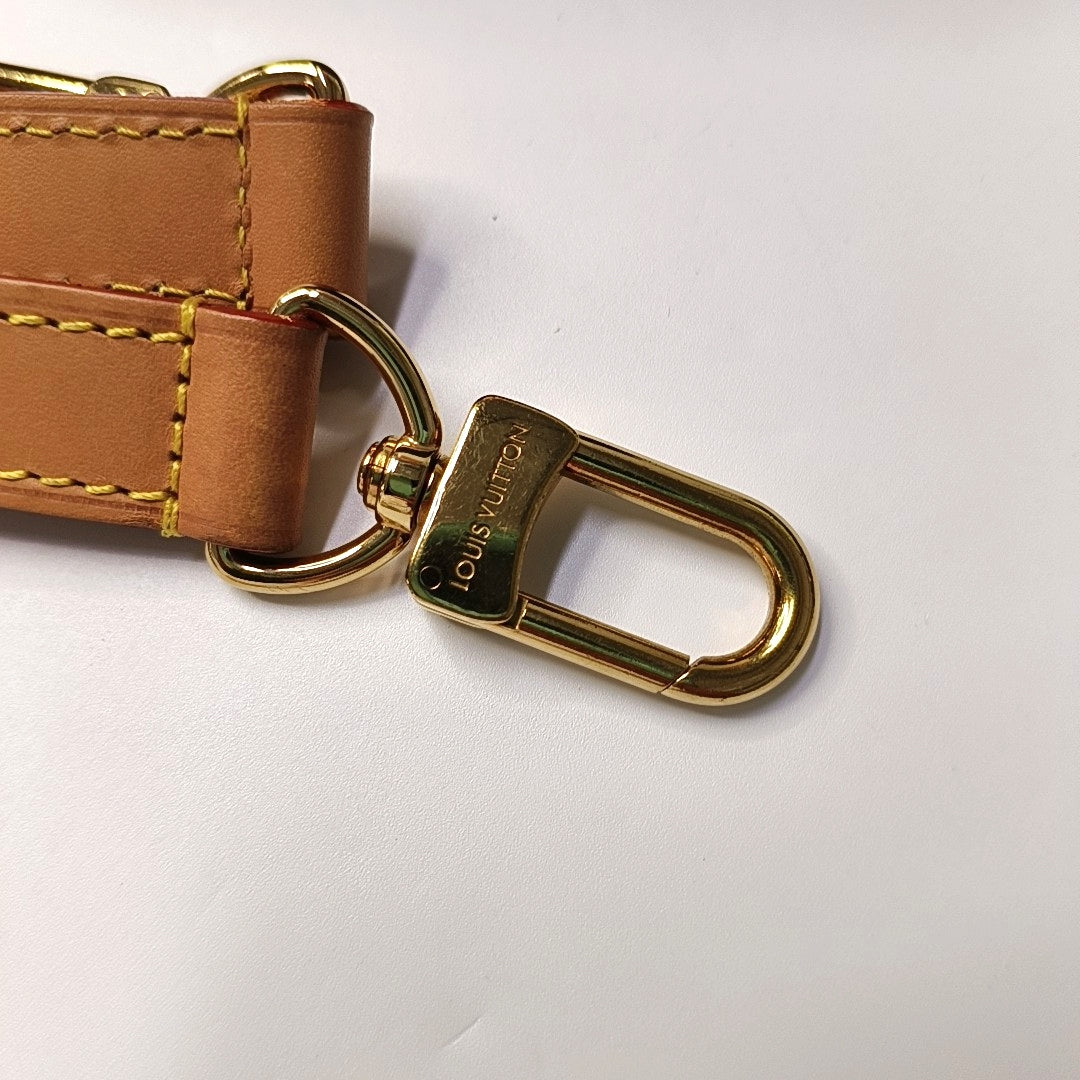 LOUIS VUITTON LOOP Brown Coated Canvas Monogram Pea Pod Bag with Shoulder Strap, Gold Hardware, 2 Removable Shoulder Straps-(SKU)-960936735