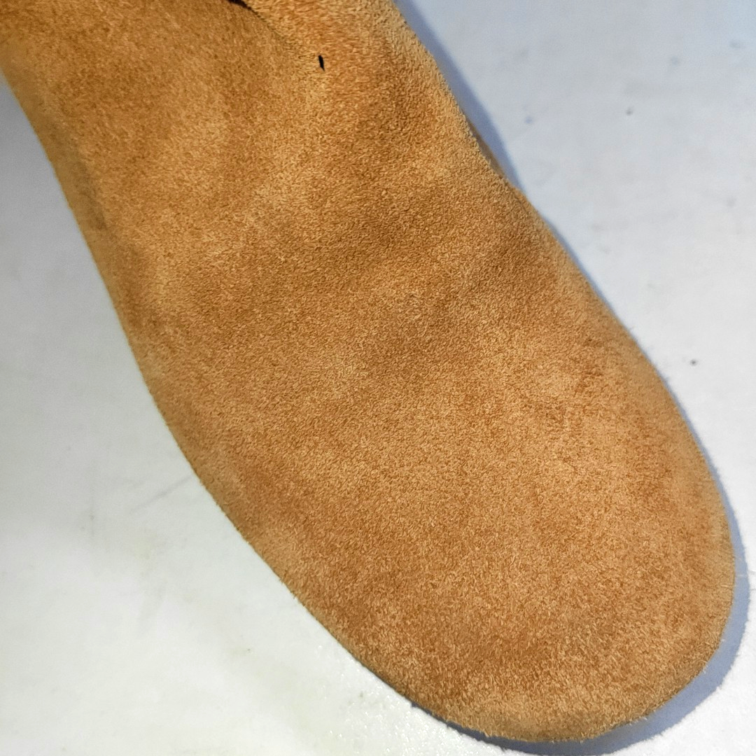 Chloé 36.5code Light Brown Nubuck Women's Mid-Heel Shoes-(SKU)-14487021
