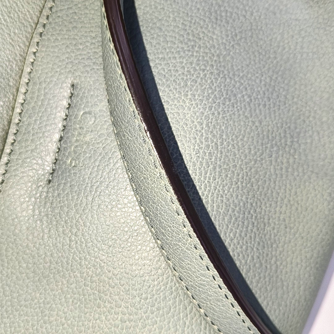 Chloé Faye Medium size Green Cowhide Leather Shoulder Bag Tote Golden hardware Removable shoulder strap-(SKU)-941110973