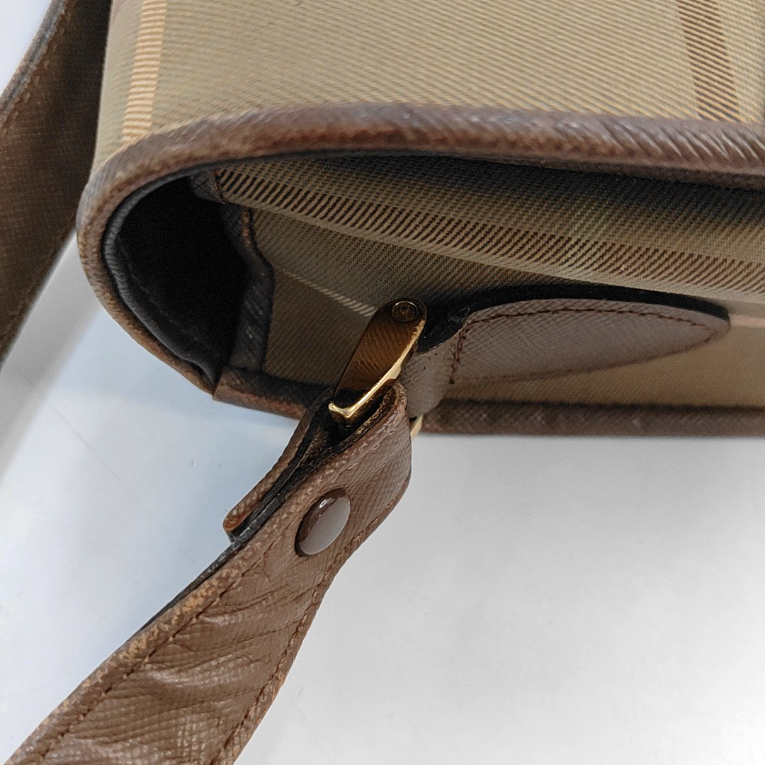 BURBERRY Khaki Canvas Single Shoulder Bag, Crossbody Bag Golden hardware-(SKU)-954359550