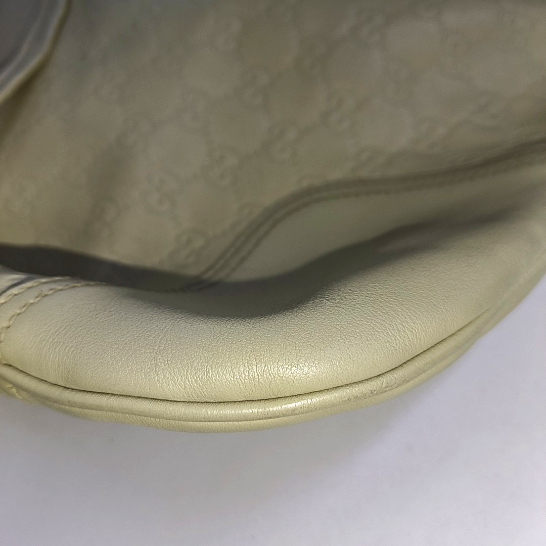 GUCCI Beige cowhide monogram handbag single shoulder bag Golden hardware-(SKU)-937625494